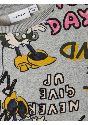 Name It Disney Gri-melanj Kız Çocuk Sweatshirt 13221136 001
