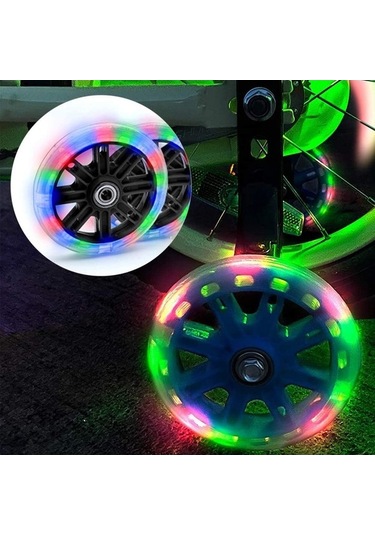 Ebitda Xindoker 12-20 İnç Bisikletler İçin Ayarlanabilir Eğitim Tekerlekleri - Sessiz Denge Tekerleği Seti Sarı/ Sarı