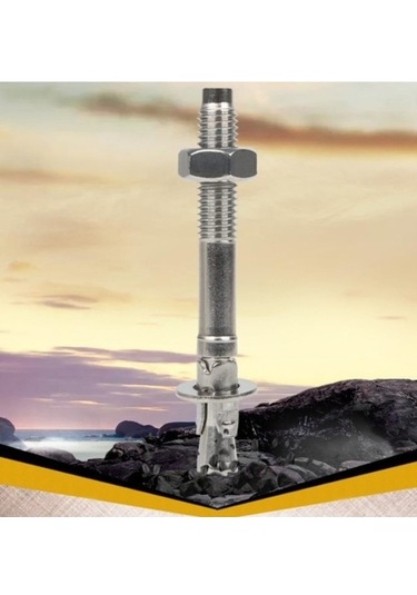 M8 Kaya Çivi Direği Paslanmaz Çelik Genişletme Vidaları - Kaya Çivisi Çekme Güçlü 4 Adet 9 CM