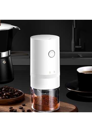 Bloomnest Kahve Çekirdeği Öğütücü 6 Vitesli Seramik Usb Otomatik Duran Öğütücü Siyah