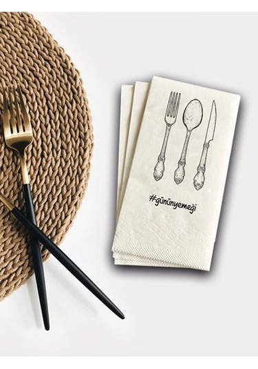 Ake Kağıt Günün Yemeği Konuşan Sunum Peçetesi 100 Adet