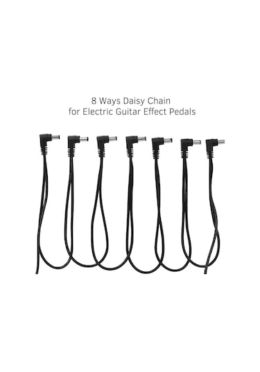 Xindoker Gitar Efekt Pedalı İçin 1 Giriş 8 Çıkışlı Topoloji Besleme Kablosu, 0-18v Çalışma Voltajı, Dayanıklı Pvc Malzeme, 5.5-2.1mm Dc Bağlantı
