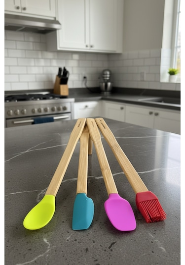 Bambum Zolly - 4'lü Spatula Seti Büyük