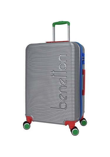 United Colors Of Benetton Lüx Abs Büyük Boy Valiz Gri Bnt500 Gri