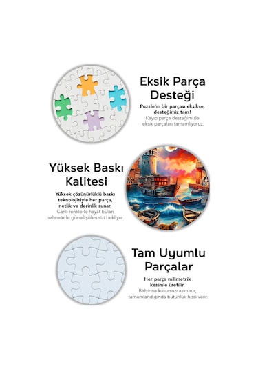 1000 Parça Evening In Galata Puzzle - Galata Kulesi Manzaralı Yapboz 68x48 Cm