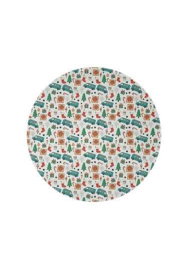 Noel Desenli 60 İnç Yuvarlak Flanel Battaniye, Yetişkin Ve Çocuk İçin, Yumuşak, Rahat Ve Hafif Noel Tesisat Vanı