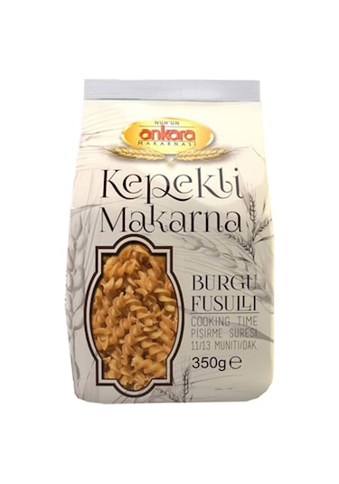 Nuh'un Ankara Makarnası Kepekli Burgu Makarna 350 G