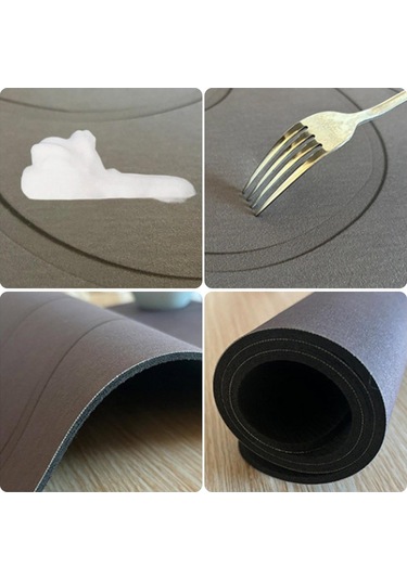 Dofolink Gri Diyatom Topraklı Banyo Minderi - Suyu Çeker, Kaymaz, Hızlı Kuruyan, Islaklıktan Koruyan, Banyo Ve Lavabo Kullanıma Uygun, 40x60 Cm Gri