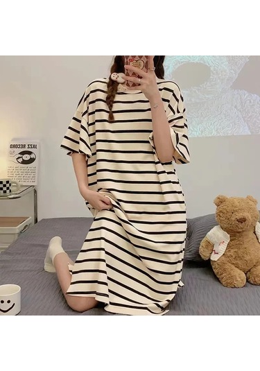 Snapbuy Kadın Kore Tarzı Yaz Pijama Seti - Rahat Ev Kıyafeti, Kısa Kollu Pijama Öğrenciler İçinerkek Kırmızı