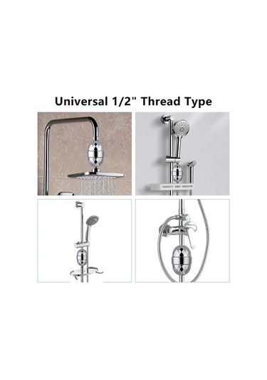 Geeroyoo Evde Spa Keyfi Sağlayan 5 Aşamalı Duş Filtresi - Klor Ve Ağır Metallerden Arındırır, Cilt Ve Saç Bakımı Diğer