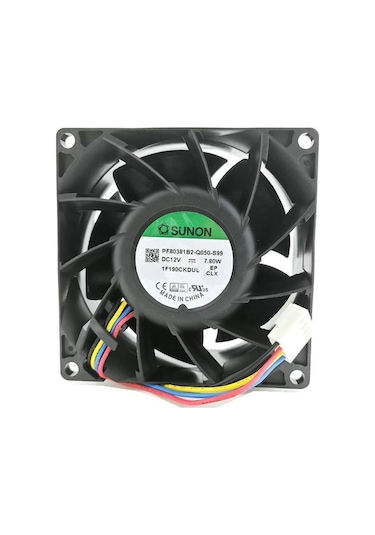 Sunon 80X80X38Mm 12V 0.65A 3900RPM Rulmanlı Fan