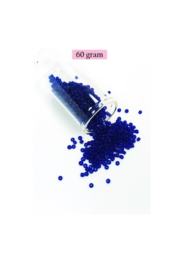 Dökme Cam Kum Boncuk 11/0 2 Mm - 60 Gram - Kral Mavi - Bnc036