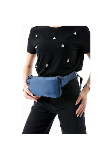 571 Collections Çok Cepli Bel Çantası Unisex Mavi Model: 571-13-9r Mavi