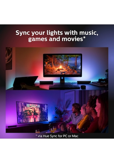 Philips Hue Play 2'li Ekopaket - Siyah