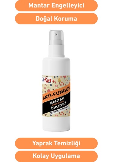 Bykurt Anti Fungus 200 Ml Orkide Ve Yeşil Bitkiler İçin Bitkisel Mantar Önleyici Sprey 200 ML