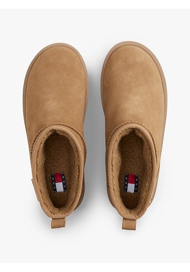 Tommy Hilfiger Tjw Flatform Snow Boot Suede Kadın Yeşil Bot - En0en02841 Tommy Hilfiger Tjw Flatform Snow Boot Suede Kadın Yeşil Bot - En0en02841