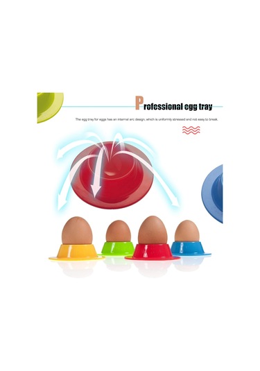 Pxcl 8 Renkli Silikon Yumurtalar, Yuvarlak Taşınabilir Mutfak Yum Renkli