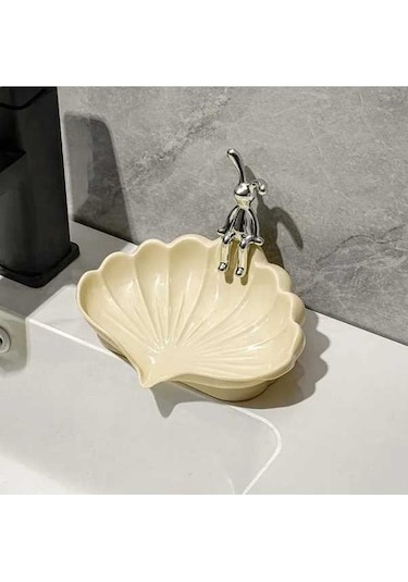 Ulzyvf Modern Sabunluk - Şık Ve Dayanıklı Abs Plastik Tekli Ünite Krem Sabunluk Krem