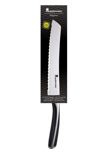 Masterpro Bgmp-4433 Paslanmaz Çelik Ekmek Bıçağı 20 Cm Gri