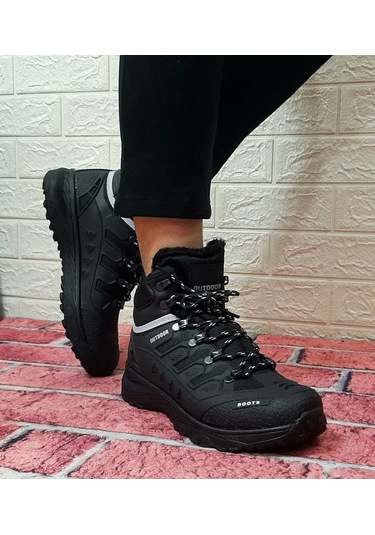 Stepway 8075 Siyah Kürklü Kaymaz Taban Erkek Bot 001
