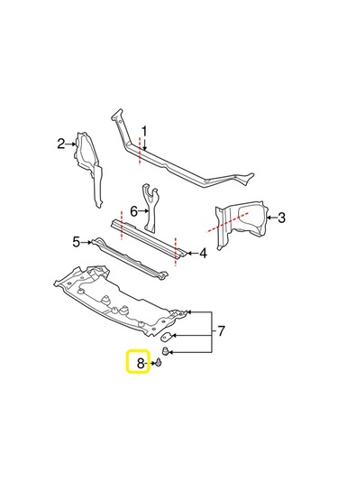 HONDA SUBARU TAMPON Klips 91503SZ5003 90914-0007 HSK0056