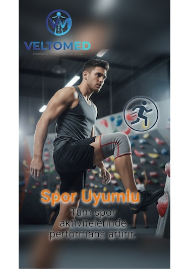 Veltomed Tekli M Beden 3d Örme Sporcu Dizlik Diz Koruyucu