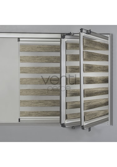 Bambu Cam Balkon Yapıştırmalı Zebra Perde