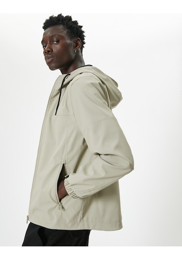 Koton Mevsimlik Ceket Slim Fit Fermuarlı Bej 5wam20065hw Ekru