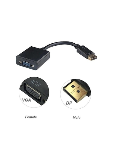 Display Port to VGA Çevirici Adaptör