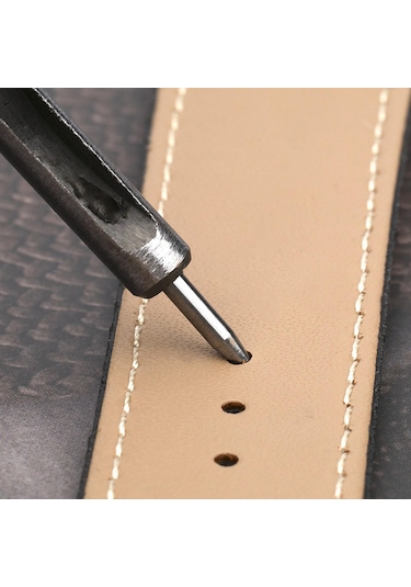 Suntek Deri Delik Delme Kesici Seti Kemerler Için Dikiş Stil-b