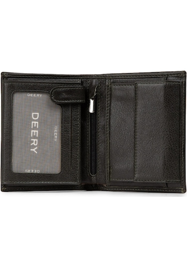 Deery Hakiki Deri Haki Dikey Erkek Cüzdanı - 01102mhakz01 Haki
