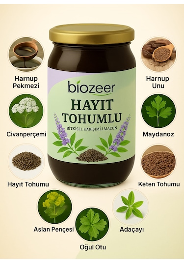 Hayıt Tohumlu Bitkisel Karışımlı Macun 800 Gr.