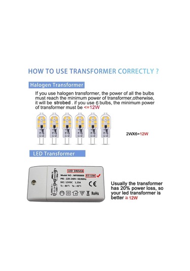 G4 Led 12v 2w Sıcak Beyaz 3000k, 200lm, G4 10w 20w Halojen Eşdeğeri, Karartılamaz, Bi-pin G4 12v Led Ac Dc Avize, Masa Lambası İçin, 6'lı Set