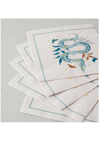3x33cm Yılan Desenli Sunum Kağıt Peçete 20'li