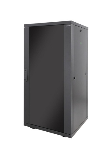 Canovate 27u 800x800mm 19'' Dikili Tip Network Rack Kabinet Siyah Flatpack 2 Yıl Üretici Garantili