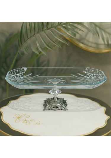 Elta Collection Timeless Baton Metal Ayaklı Gümüş Sunumluk - Timeless Serisi gümüş