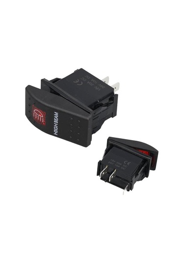 Powermaster Projektör Sembollü Işıklı 3 Pinli On-off 12-24v Marin Switch