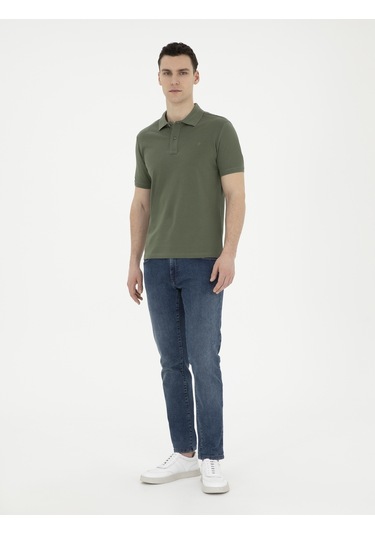 Pierre Cardin Erkek Haki Tişört Basic 50280754-vr027 Haki