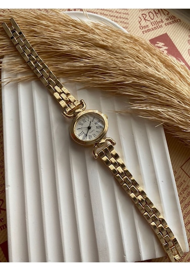 Rub070 25 Mm Rubsey Retro Minimal Hasır Kordon Vintage Kadın Kol Saati Siyah
