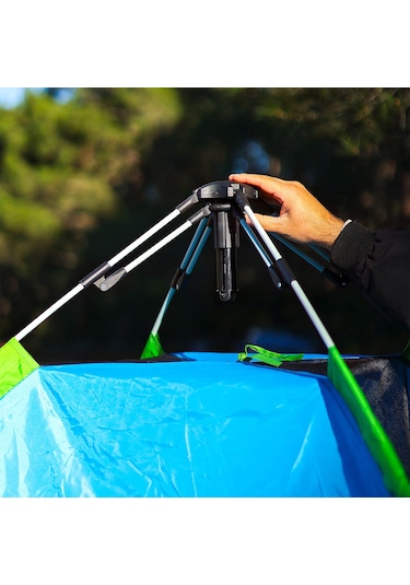 Freecamp Inventor 4 Kişilik Otomatik Çadır-mavi-yeşil Mavi - Yeşil