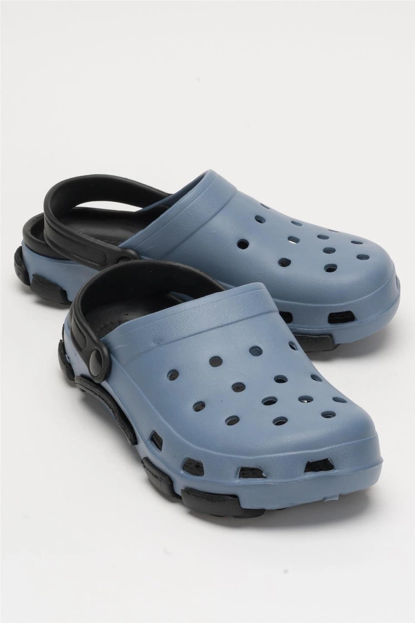 Unisex Çift Tabanlı Ortopedik Hemşire Doktor Aşçı Laboratuvar Deniz Havuz Terliği Sandalet Turkuaz - Siyah Turkuaz - Siyah