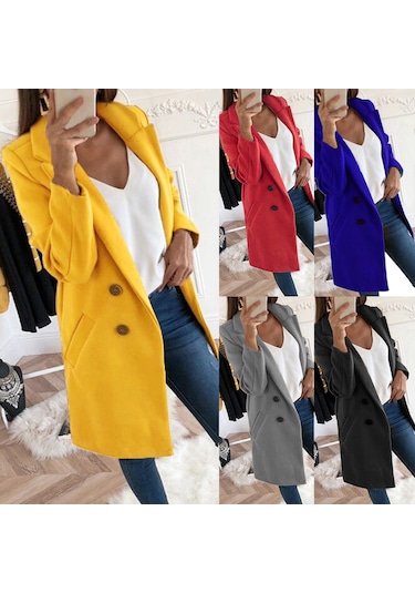 Moda Takım Elbise Yaka Slim Fit Kadın Trençkotu Açık Pembe