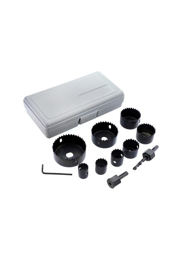 11 Parça Panç Seti Ağaç Kesme Testere Matkap Ucu Takımı Alçıpan Tavan Kesmetdrtr