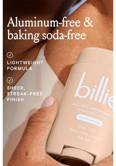 Billie Coco Villa Alüminyumsuz Stick Deodorant 74gr