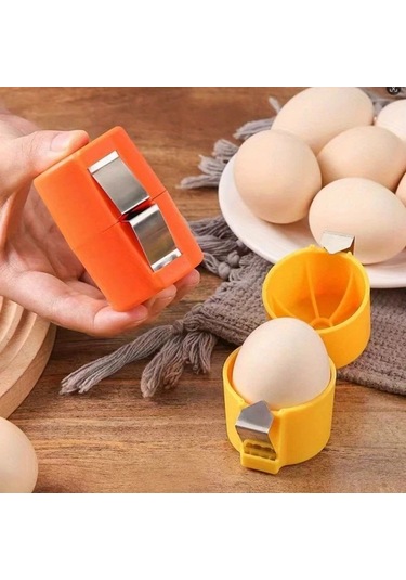 Fochsia Sarı Sku Pratik Yumurta Soyucu - Mutfak Ve Yemek İçin Ergonomik Dayanıklı Plastik El Aleti Sarı