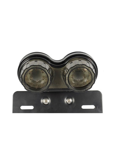 Xindoker 12v Led Motosiklet Arka Feneri - Fren, Plaka Ve Sinyal Işığı Kombinasyonu Gri/kırmızı Kabuk Seçenekli