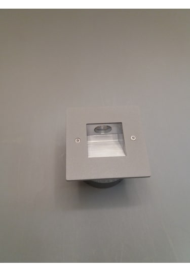 Asimetrik 1W Led Duvar Gömme Armatür Gri