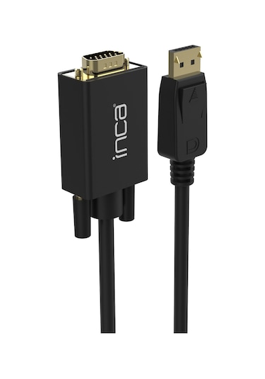 INCA (IDPV-18T) DISPLAY PORT TO VGA CEVIRICI 1.8M KABLO