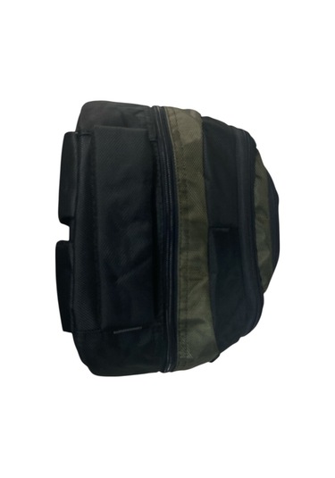 Büyük Su Geçirmeyen Kalın Kumaş Ortopedik Çok Bölmeli Okul Gezi Seyahat Kamp Sırt Çantası 32cmx47cm Haki