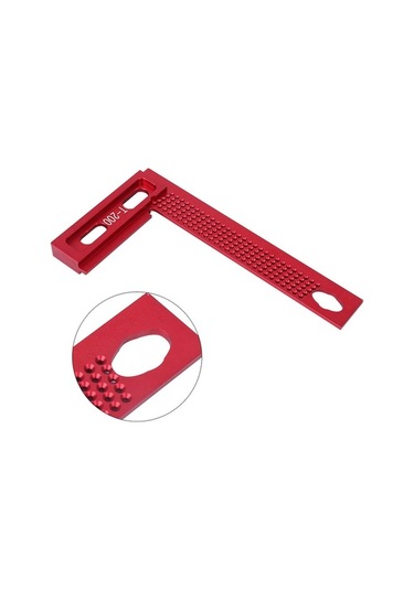 Besthome1 T-200 Ahşap Ölçme Aleti, Alüminyum Alaşımlı, Dayanıklı, Koruyuculu, Hassas İşaretleme, Kaydırmalı T-cetvel